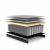 Deluxe Excess Fabric Ottoman w/Chrome Legs