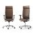 Aura Executive Chair w/Fixed Head Support; Adjustable Backrest & Seat, Synchronous Mechanism 5 Fixating Positions (Polished Aluminium Base)