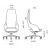 Sandie Swivel Adjustable Executive Chair w/Weight Sensitive Synchro Mechanism w/3 Locking Positions & 5-Star Base w/Castors
