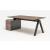 Viga Office Veneer Executive Desk w/Pedestal
