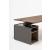 Viga Office Melamine Executive Desk w/Pedestal