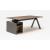 Viga Office Melamine Executive Desk w/Pedestal