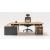 Viga Office Veneer Executive Desk w/Storage & Pedestal