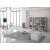 Plana MFC Melamine Executive Desk w/Grommet & Box for Power Socket