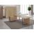 Plana MFC Melamine Executive Desk w/Fixed Pedestal & Modesty Panel, Composition 2