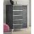 Elite ESF Wood Veneer Chest w/5 Drawers & 1 Door