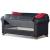 Harlem Bonded Leather Storage Loveseat
