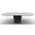 Yoroi W98.4-inch Ceramic/Metal/Wood Customizable Oval Dining Table