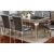 Amina Wood/Glass Extendable Dining Table