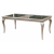 Amina Wood/Glass Extendable Dining Table