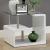 Torkel Glass/Lacquer Storage End Table