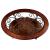May Glass/Wood Oval Storage Coffee Table Set