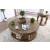Mika Wood Round Storage Coffee Table