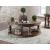 Mika Wood Round Storage Coffee Table