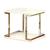 Meda Lacquer/Chrome Storage End Table