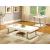Meda Lacquer/Chrome Storage Coffee Table Set