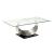 Orla Glass/Steel Coffee Table