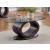 Lodia Glass/Lacquer Oval Coffee Table