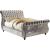 Noella Fabric/Wood Tufted Sleigh Bed
