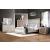 Loraine Leatherette/Mirror/Wood Panel Tufted Bedroom Set