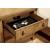 Pioneer Wood Nightstand w/3 Drawers & USB Charger