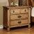 Pioneer Wood Nightstand w/3 Drawers & USB Charger