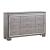 Bellanova Mirror/Leatherette/Wood Dresser w/9 Drawers