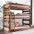 Polyanna Wood Triple Decker Bunk Bed, Twin Size