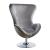 Shelia Cotton Fabric/Chrome Accent Chair w/Ottoman