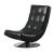 Trinidad Leatherette/Chrome Swivel Accent Chair