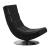 Trinidad Leatherette/Chrome Swivel Accent Chair