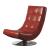 Trinidad Leatherette/Chrome Swivel Accent Chair