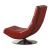 Trinidad Leatherette/Chrome Swivel Accent Chair