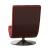 Trinidad Leatherette/Chrome Swivel Accent Chair