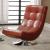 Trinidad Leatherette/Chrome Swivel Accent Chair