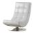 Trinidad Leatherette/Chrome Swivel Accent Chair