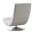 Trinidad Leatherette/Chrome Swivel Accent Chair