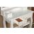 Janelle Wood Storage Vanity Dresser w/4 Drawers, Mirror & Stool