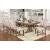Julia Wood/Fabric Extendable Dining Set