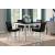 Mathilda 5-Piece Faux Marble/Leatherette Counter Height Set