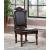 Picardy Leatherette/Steel/Wood Dining Side Chair, Set of 2