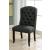 Sania Fabric/Wood Wingback Dining Side Chair, Set of 2