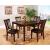 Bridgette 5-Piece Wood/Leatherette Square Dining Set