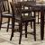 Edgewood Leatherette/Wood Counter Height Dining Chair, Set of 2