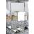 Izzy Glass/Mirror/Metal Round Dining Set