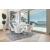 Izzy Glass/Mirror/Metal Round Dining Set