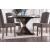Bridgen Marble/Wood Round Dining Table