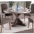 Bridgen Marble/Wood Round Dining Table