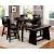 Hurley Wood/Leatherette Counter Set w/Lower Shelf