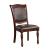 Sylvana Leatherette/Wood Dining Side Chair, Set of 2